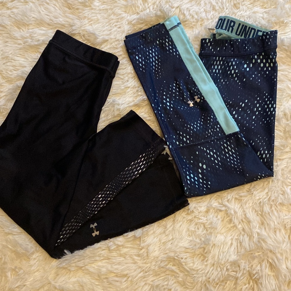 Under Armour Navy and Teal Leggings